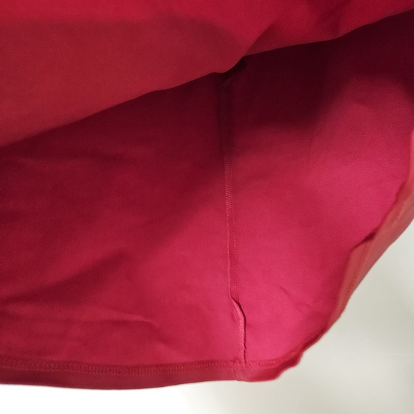 Elegant Red Wrap Skirt Women Size L - Picture 10 of 15